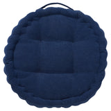 Safavieh Alaris Round Floor Pillow Dark Blue 100% Polyester FLP1021C