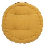 Safavieh Alaris Round Floor Pillow Yellow 100% Polyester FLP1021D