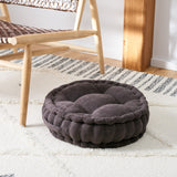 Safavieh Alaris Round Floor Pillow Shale 100% Polyester FLP1021E