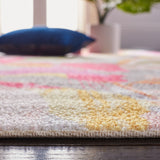 Florist 100 Florist 152 Country & Floral Power Loomed 100% Polyester Rug Pink / Grey