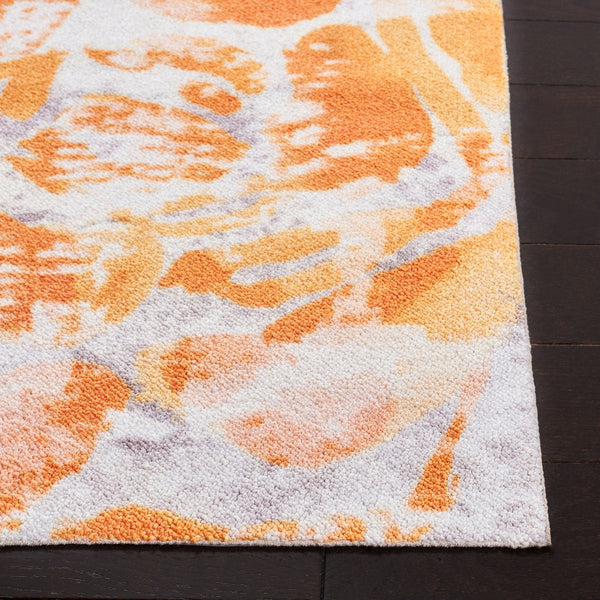 Florist 100 Florist 156 Country & Floral Power Loomed 100% Polyester Rug Pink / Plum