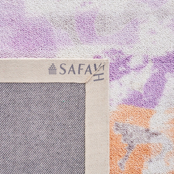 Florist 100 Florist 156 Country & Floral Power Loomed 100% Polyester Rug Pink / Plum