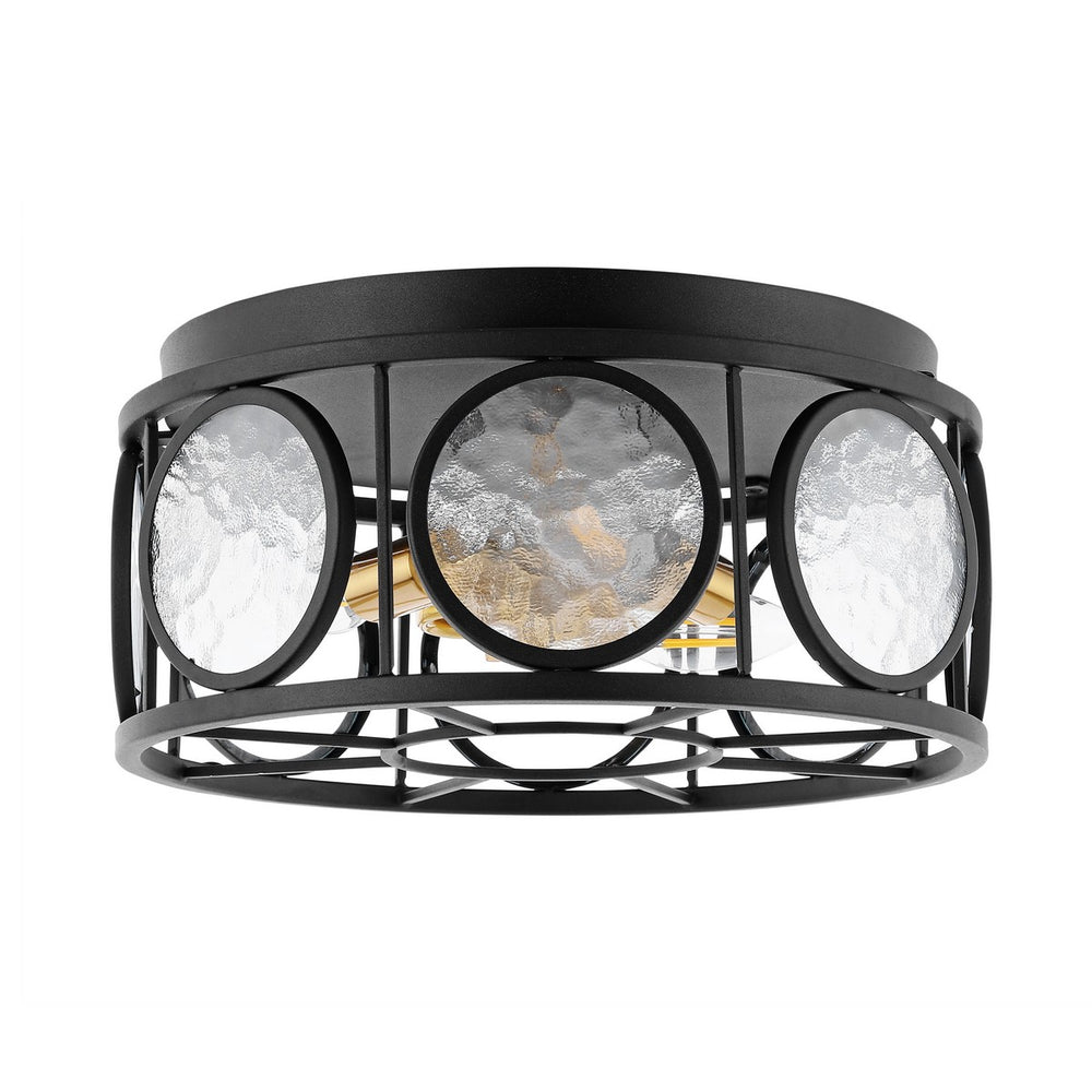 Safavieh Ander Flush Mount Black Glass/Metal FLU4047A