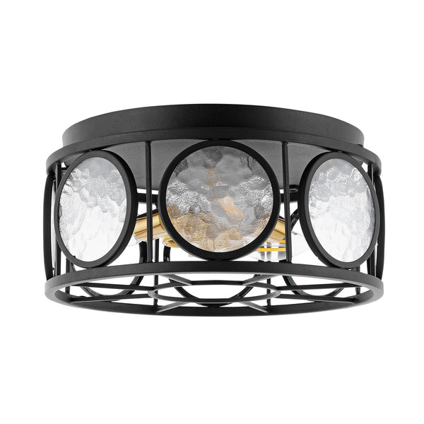 Safavieh Ander Flush Mount Black Glass/Metal FLU4047A