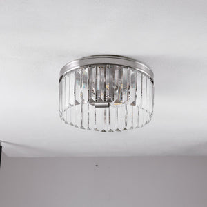 Safavieh Ruslen Flush Mount Brushed Nickel Glass/Metal FLU4050A