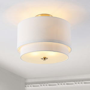 Safavieh Laconia Flush Mount Gold Base Iron/Glass FLU4055A