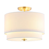 Safavieh Laconia Flush Mount Gold Base Iron/Glass FLU4055A