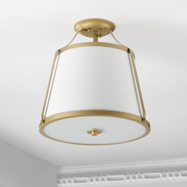 Safavieh Lanis Flush Mount Gold Iron/Glass FLU4056A