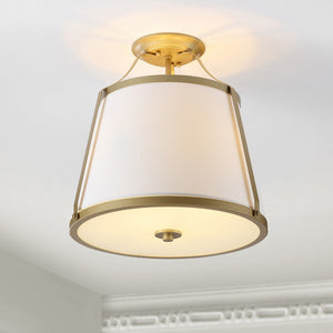 Safavieh Lanis Flush Mount Gold Iron/Glass FLU4056A