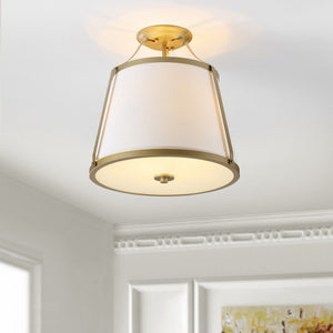 Safavieh Lanis Flush Mount Gold Iron/Glass FLU4056A