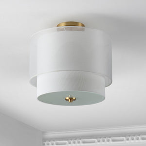 Safavieh Namida Flush Mount Gold Base Iron/Glass FLU4058A
