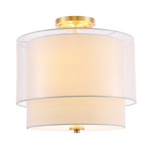 Safavieh Namida Flush Mount Gold Base Iron/Glass FLU4058A