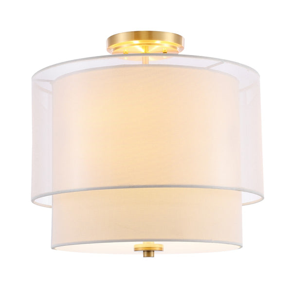 Safavieh Namida Flush Mount Gold Base Iron/Glass FLU4058A