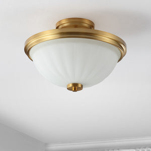 Safavieh Okami Flush Mount Gold Base Iron/Glass FLU4060A