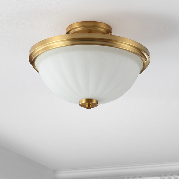 Safavieh Okami Flush Mount Gold Base Iron/Glass FLU4060A
