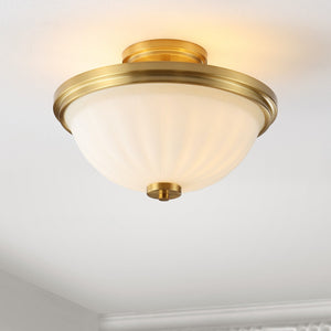 Safavieh Okami Flush Mount Gold Base Iron/Glass FLU4060A