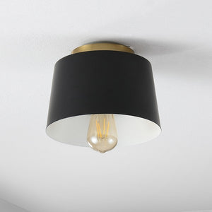 Safavieh Parkes Flush Mount Black Iron FLU4064A