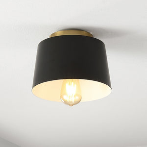 Safavieh Parkes Flush Mount Black Iron FLU4064A