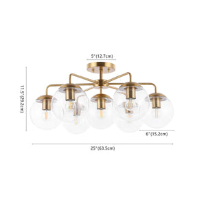 Safavieh Camdyn Flush Mount Brass Iron FLU4078A