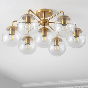Safavieh Camdyn Flush Mount Brass Iron FLU4078A