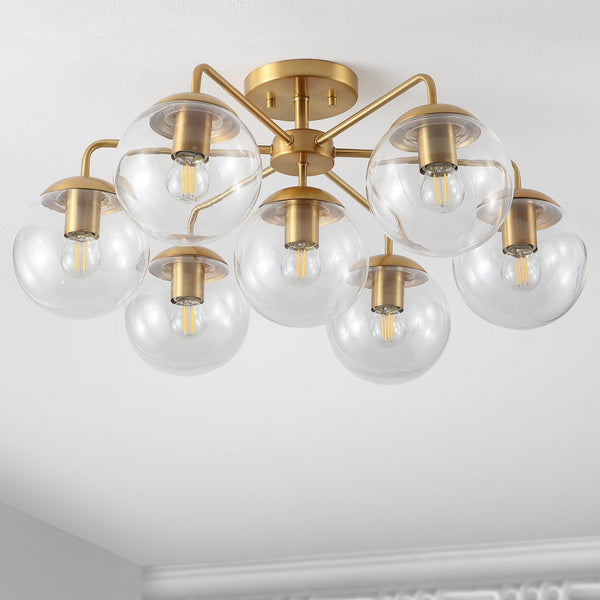 Safavieh Camdyn Flush Mount Brass Iron FLU4078A