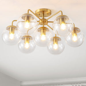 Safavieh Camdyn Flush Mount Brass Iron FLU4078A