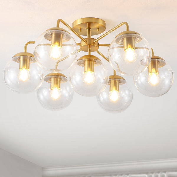 Safavieh Camdyn Flush Mount Brass Iron FLU4078A