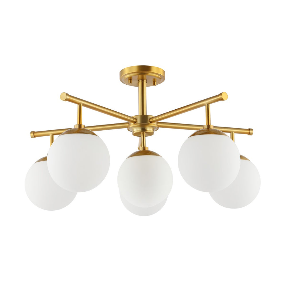 Safavieh Briette Flush Mount Gold Iron FLU4079A