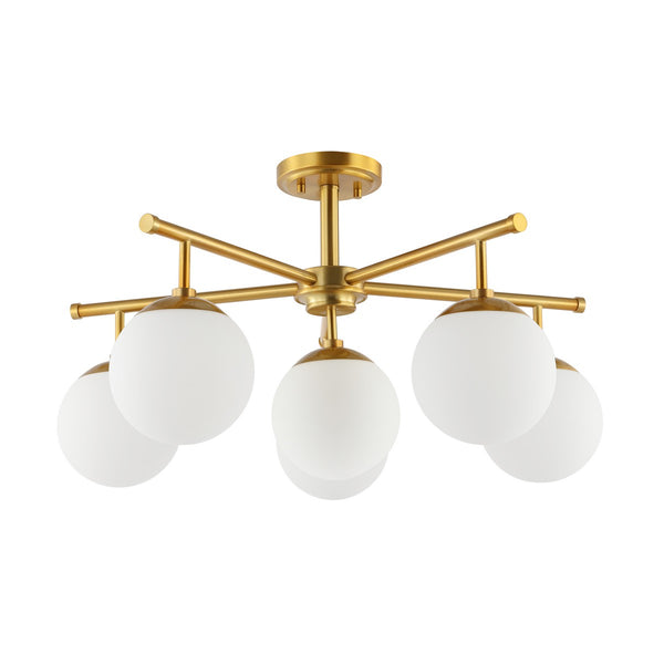 Safavieh Briette Flush Mount Gold Iron FLU4079A