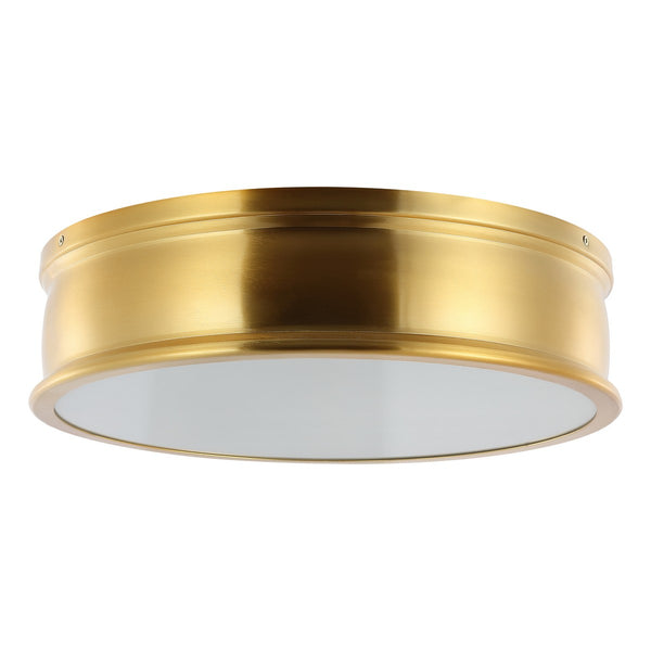 Safavieh Adria Flush Mount Brass Gold Iron FLU4080A