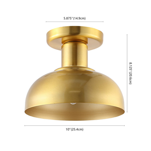 Safavieh Helm Flush Mount Brass Iron FLU4088B