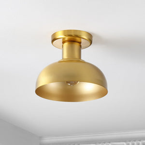 Safavieh Helm Flush Mount Brass Iron FLU4088B