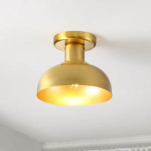 Safavieh Helm Flush Mount Brass Iron FLU4088B