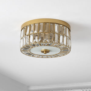 Safavieh Parda Flush Mount Brass Iron/Crystal FLU4090A