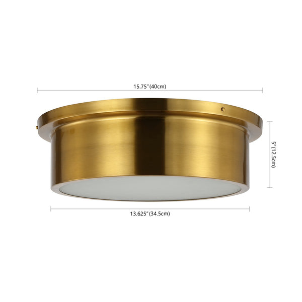 Safavieh Reyna Flush Mount Brass Iron FLU4091A