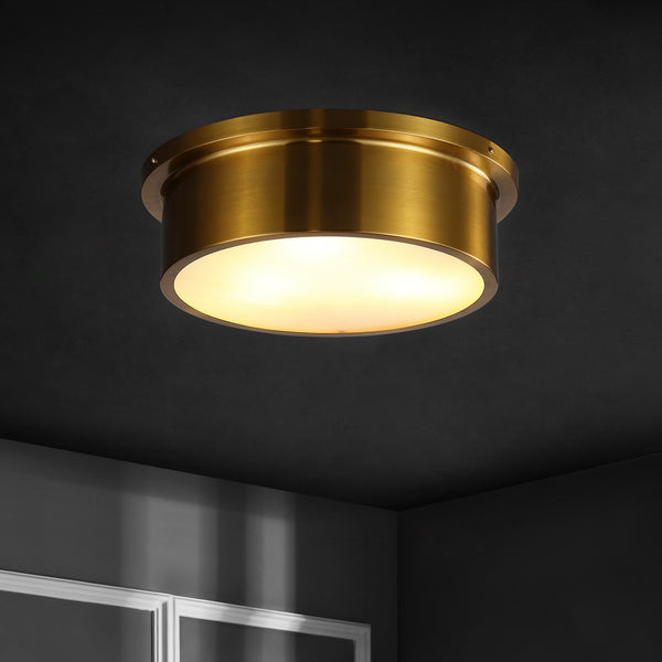Safavieh Reyna Flush Mount Brass Iron FLU4091A