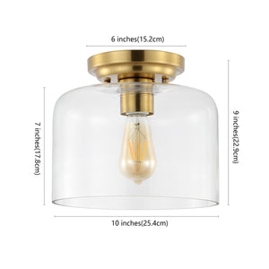 Safavieh Rianne Flush Mount Brass Iron FLU4093B