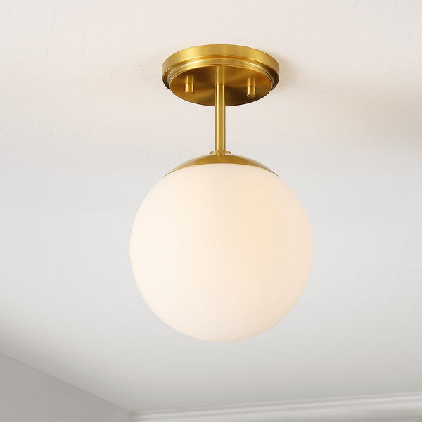 Safavieh Catori Flush Mount Brass Glass / Metal FLU4097A