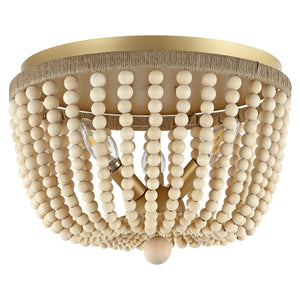 Safavieh Alodia Chandelier White Wash/Rope Metal / Wood / Rope FLU4098A