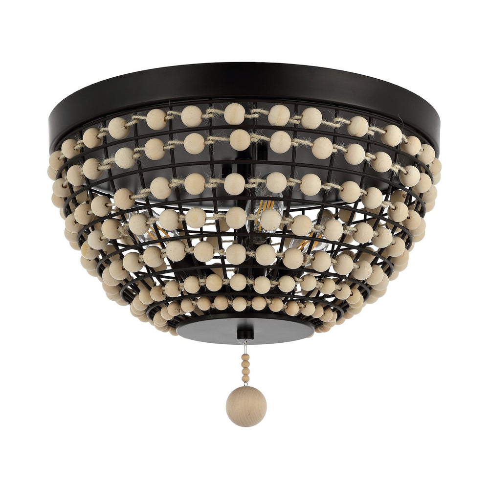 Safavieh Bolson Chandelier Natural Wood/Oil-Rubbed Bronze Metal / Wood FLU4099A