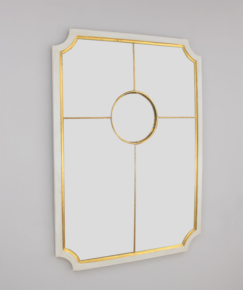 Zeugma FM115 White & Gold Sectional Mirror