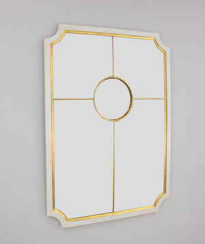 Zeugma FM115 White & Gold Sectional Mirror