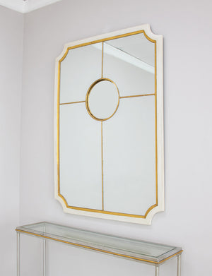 Zeugma FM115 White & Gold Sectional Mirror