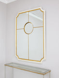 Zeugma FM115 White & Gold Sectional Mirror