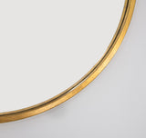 FM130 Gold Small Round Mirror
