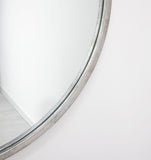 FM131 Silver Large Round Mirror