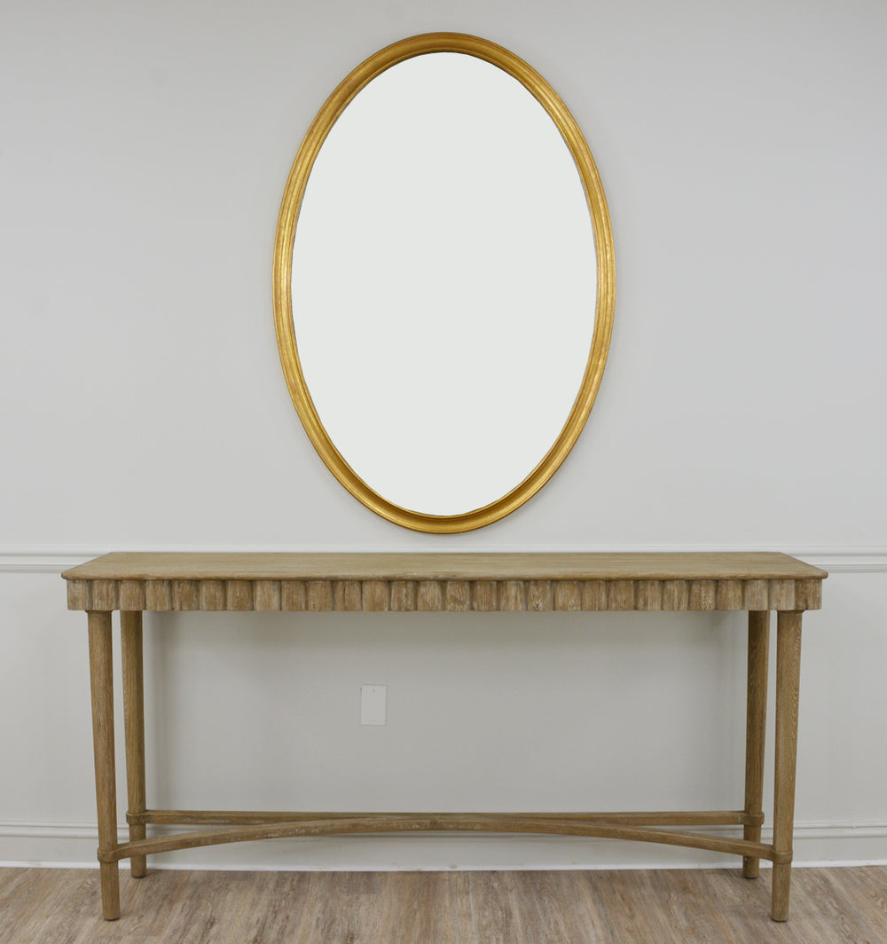 Zeugma FM169 GOLD Large Oval Mirror
