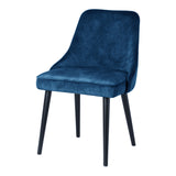 Moe's Home Harmony Dining Chair Navy Blue-M2