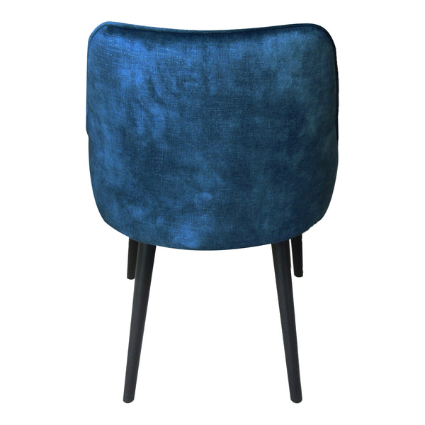 Moe's Home Harmony Dining Chair Navy Blue-M2
