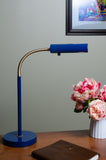 Fusion Table Lamp Navy Blue With Satin Brass Accents House of Troy FN150-NB/SB